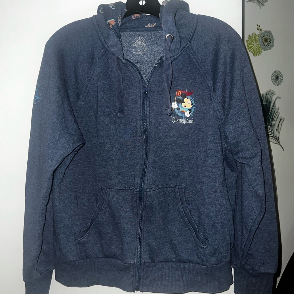 Disneyland Blue Zip-Up Hoodie